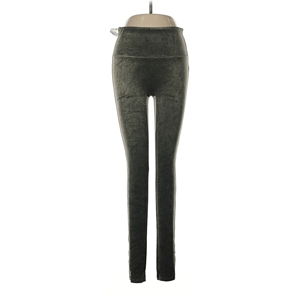Spanx Womens Velvet‎ High Rise Skinny Leggings Olive Green Size Medium